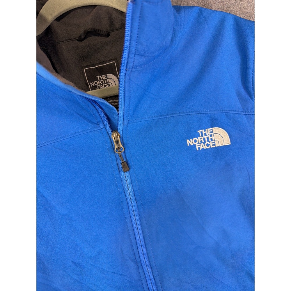 The North Face Blue Softshell Jacket Mens Large FlashDry Outdoor Fleece Lined